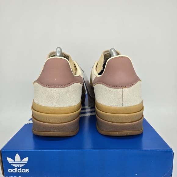 New Adidas Gazelle 'Cream Sand Strata Gum' Women's Shoes Size 10 - Picture 6 of 8